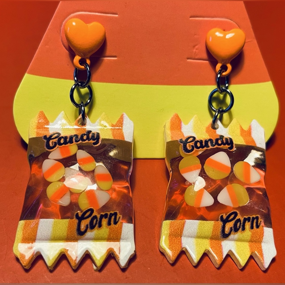 HT Cosmic Aura Candy Corn Earrings